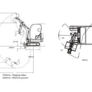 301.4C Mini Hydraulic Excavator