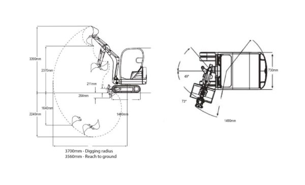 301.4C Mini Hydraulic Excavator