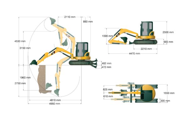 303E CR Mini Hydraulic Excavator