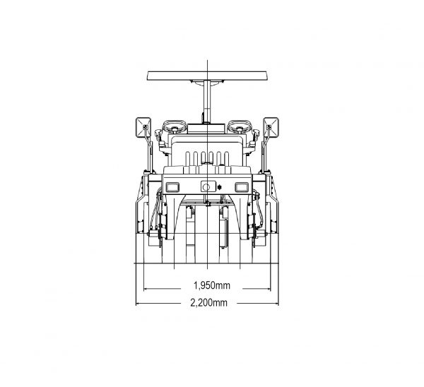 GW750-2 Vibratory Pneumatic Roller