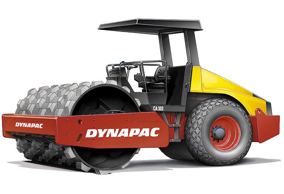 Dynapac CA302D/PD Vibratory Roller